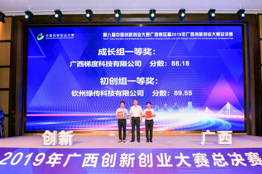 喜讯！！！梯度科技勇夺广西创新创业大赛总决赛第一名